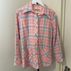 VINTAGE Plaid Button Down Shirt